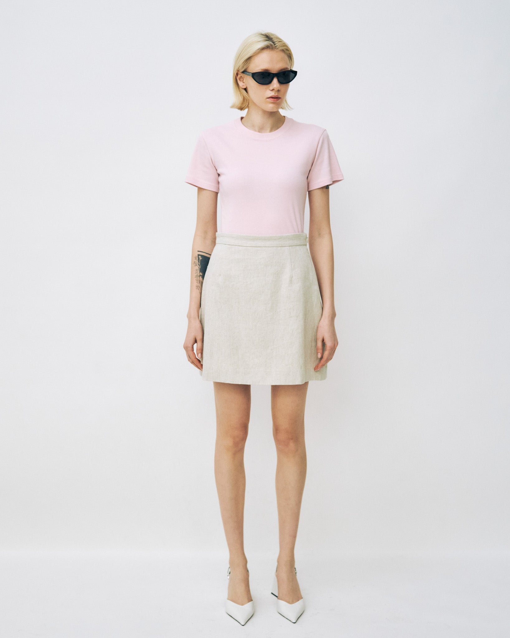 Linen Mini Skirt