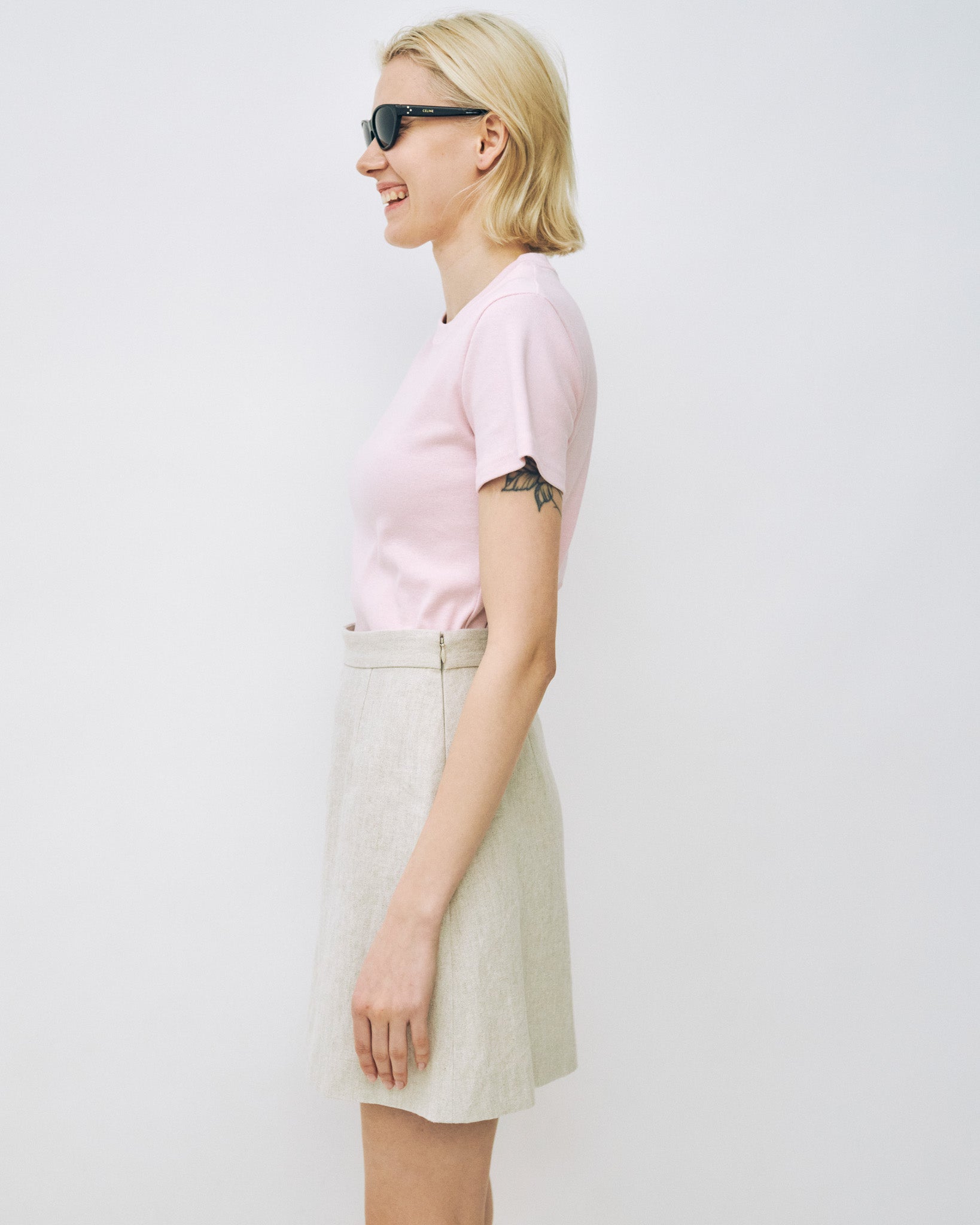 Linen Mini Skirt
