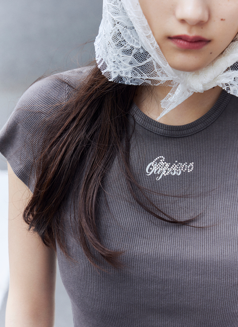 Rhinestone-Logo Tshirt