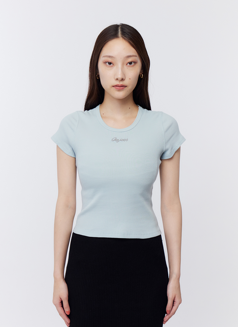 Rhinestone-Logo Tshirt