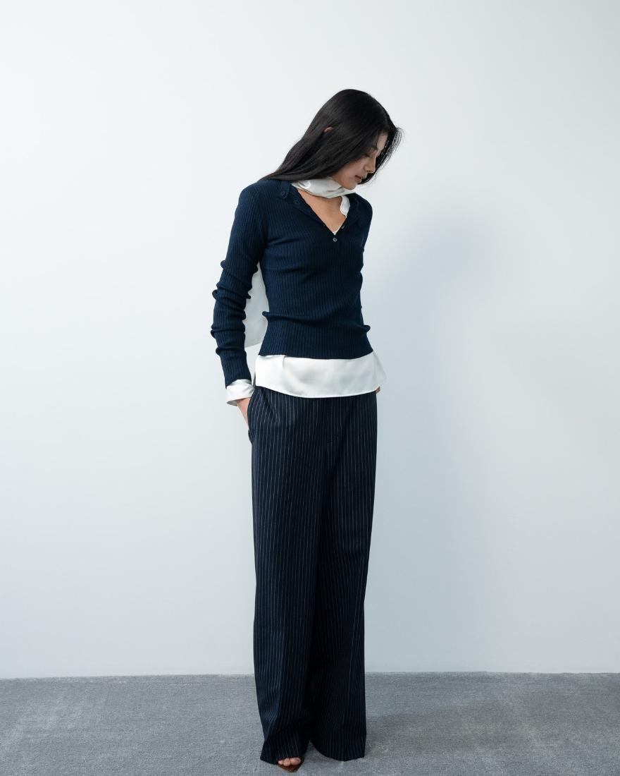 Kanon Logo Henley Knit