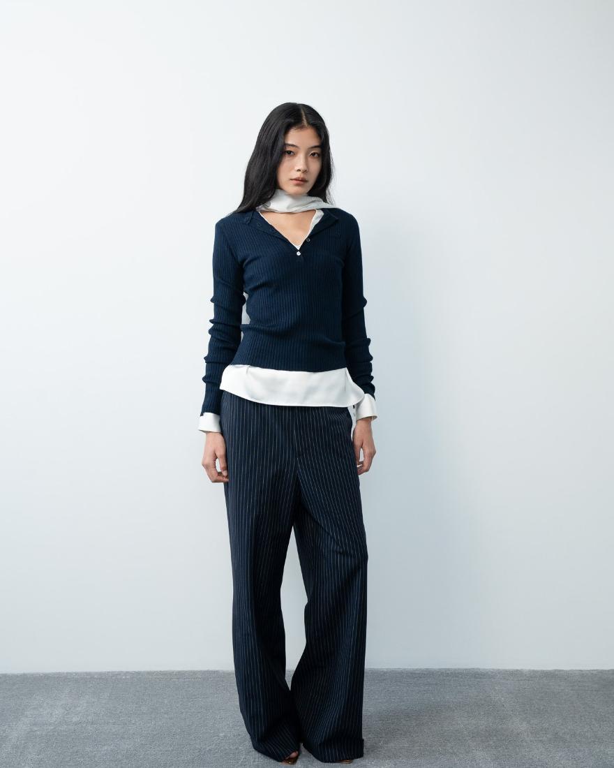 Kanon Logo Henley Knit