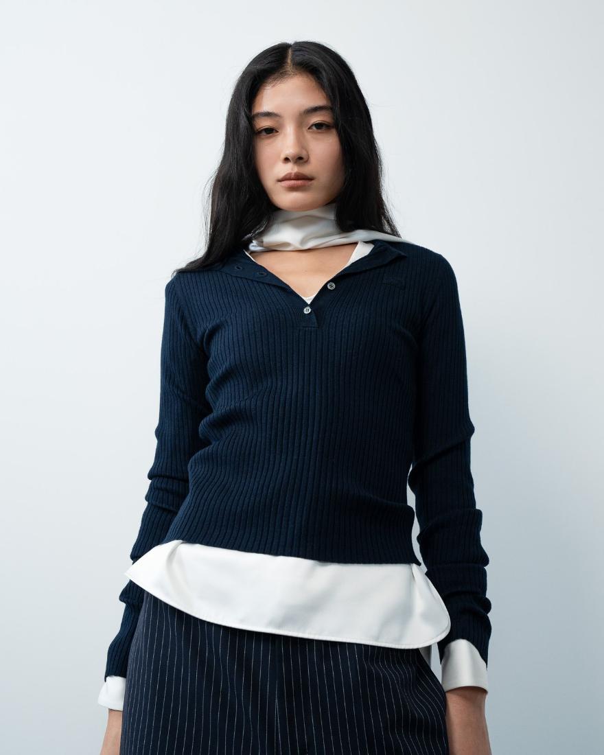 Kanon Logo Henley Knit