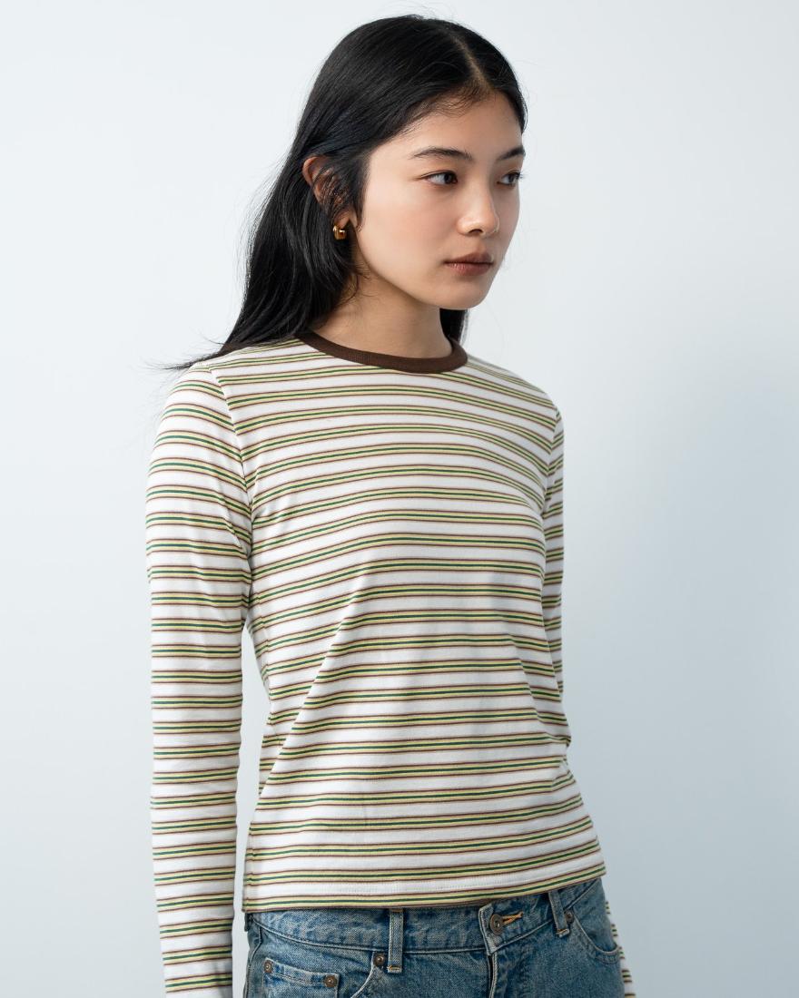 Simon Multi Striped Top - Just (36)