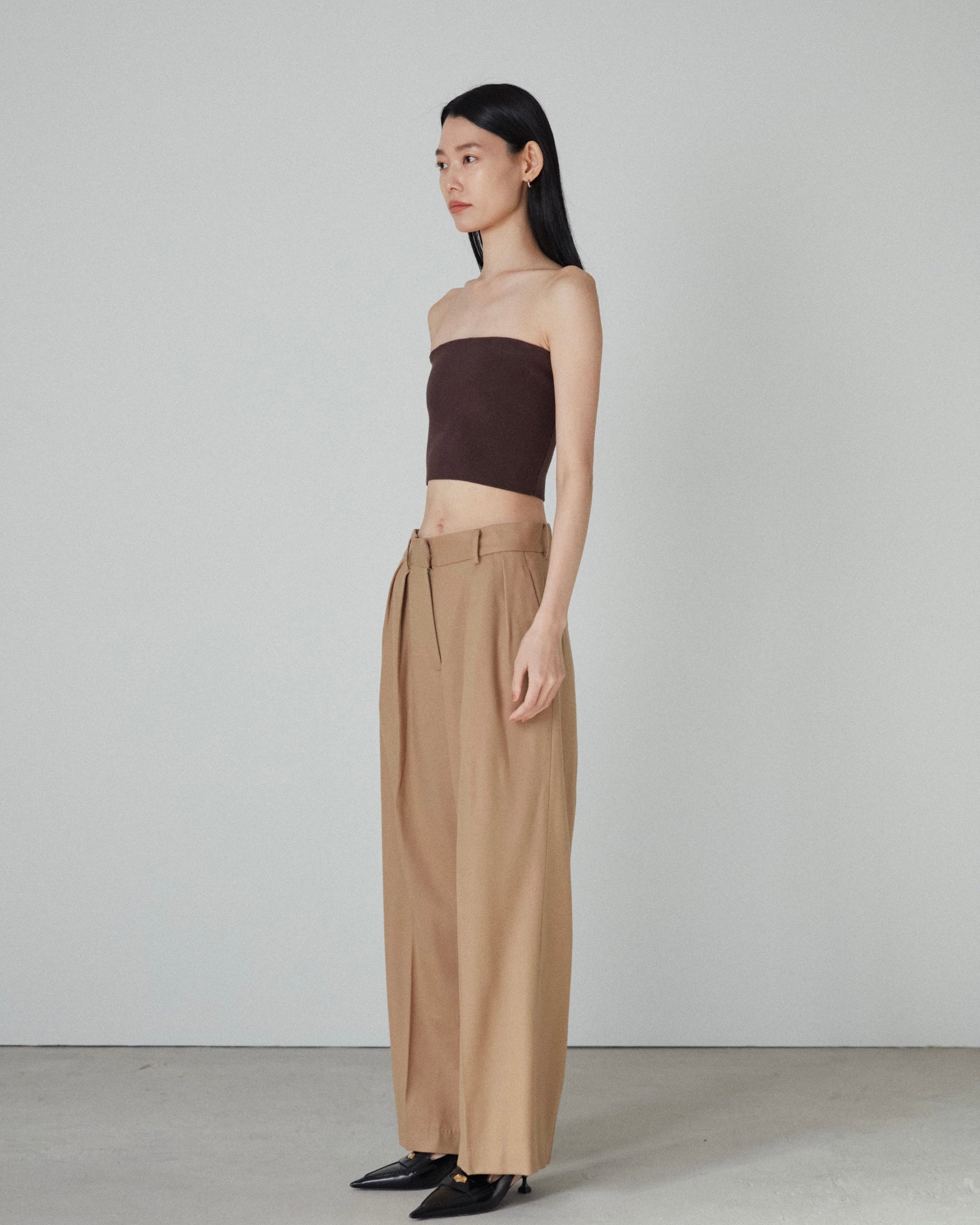 Wool Wide Pants