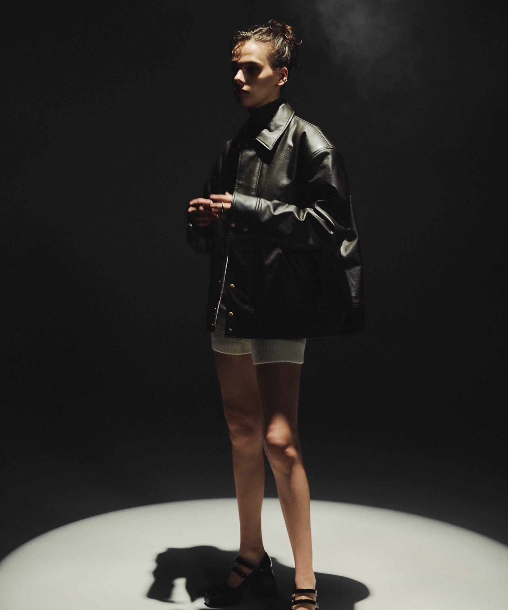 【HNY SALE 30%OFF】Giselle Leather Blouson