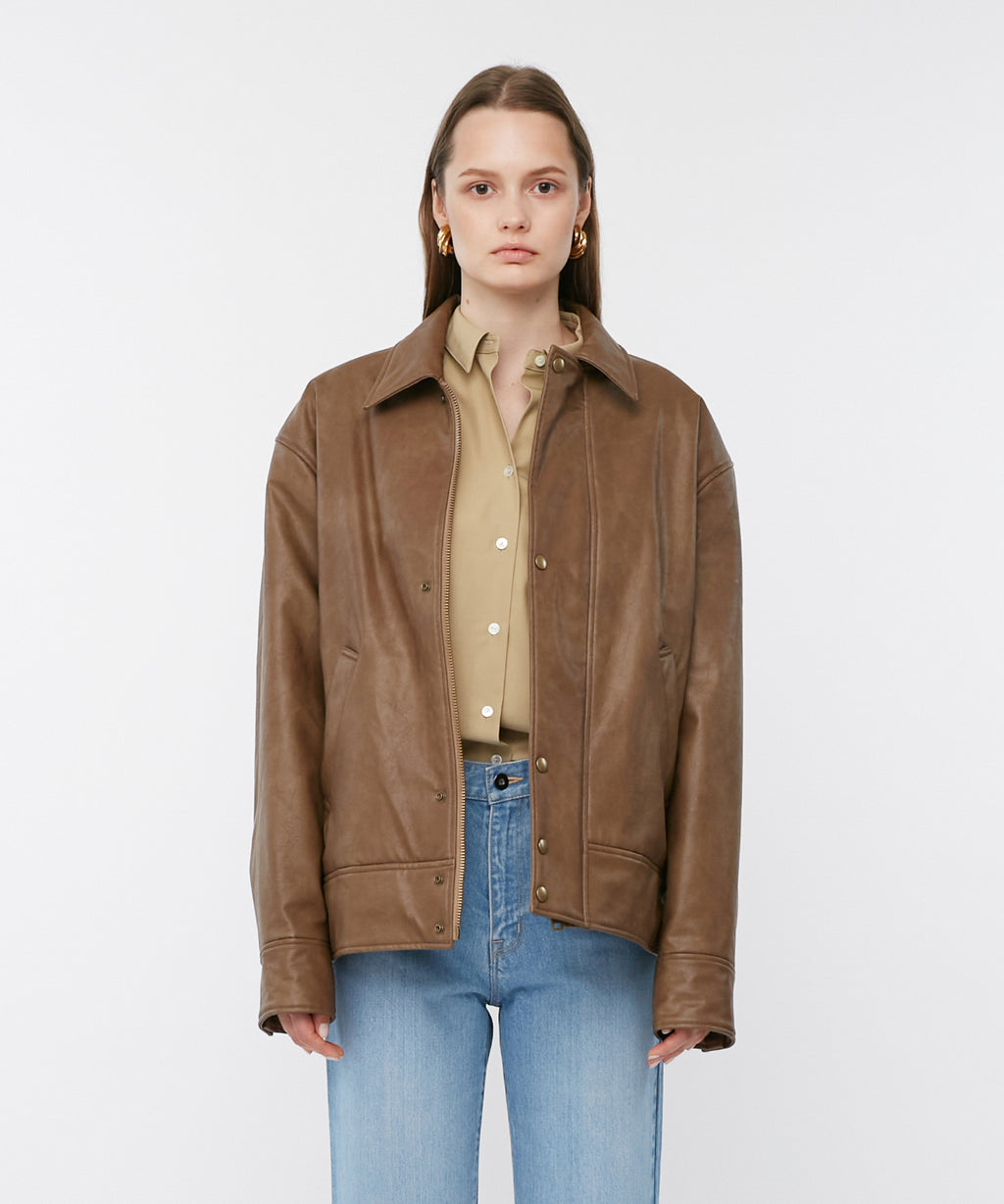 Gisele Leather Blouson | Gajess