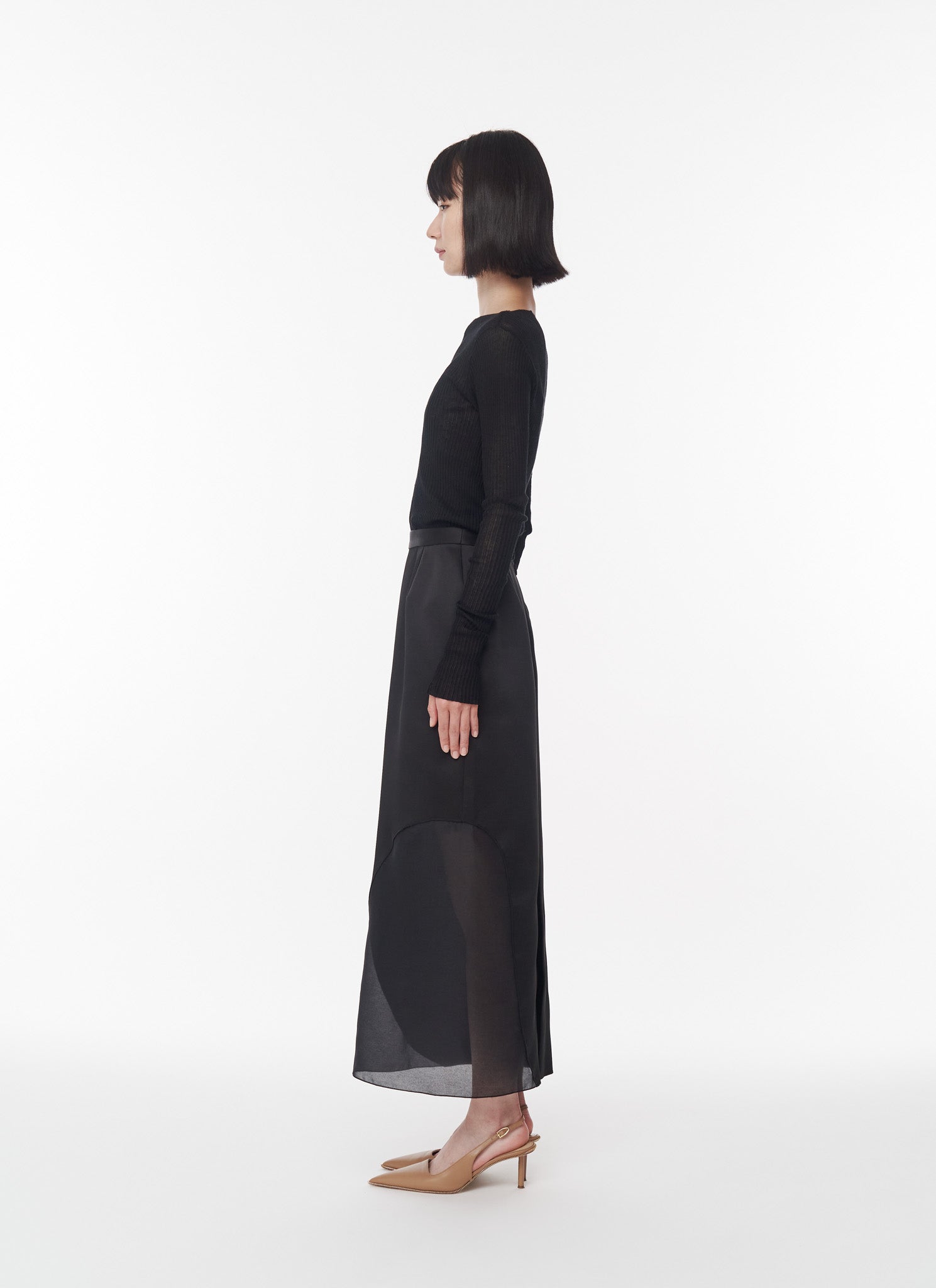 Sarah Satin Organdy Skirt
