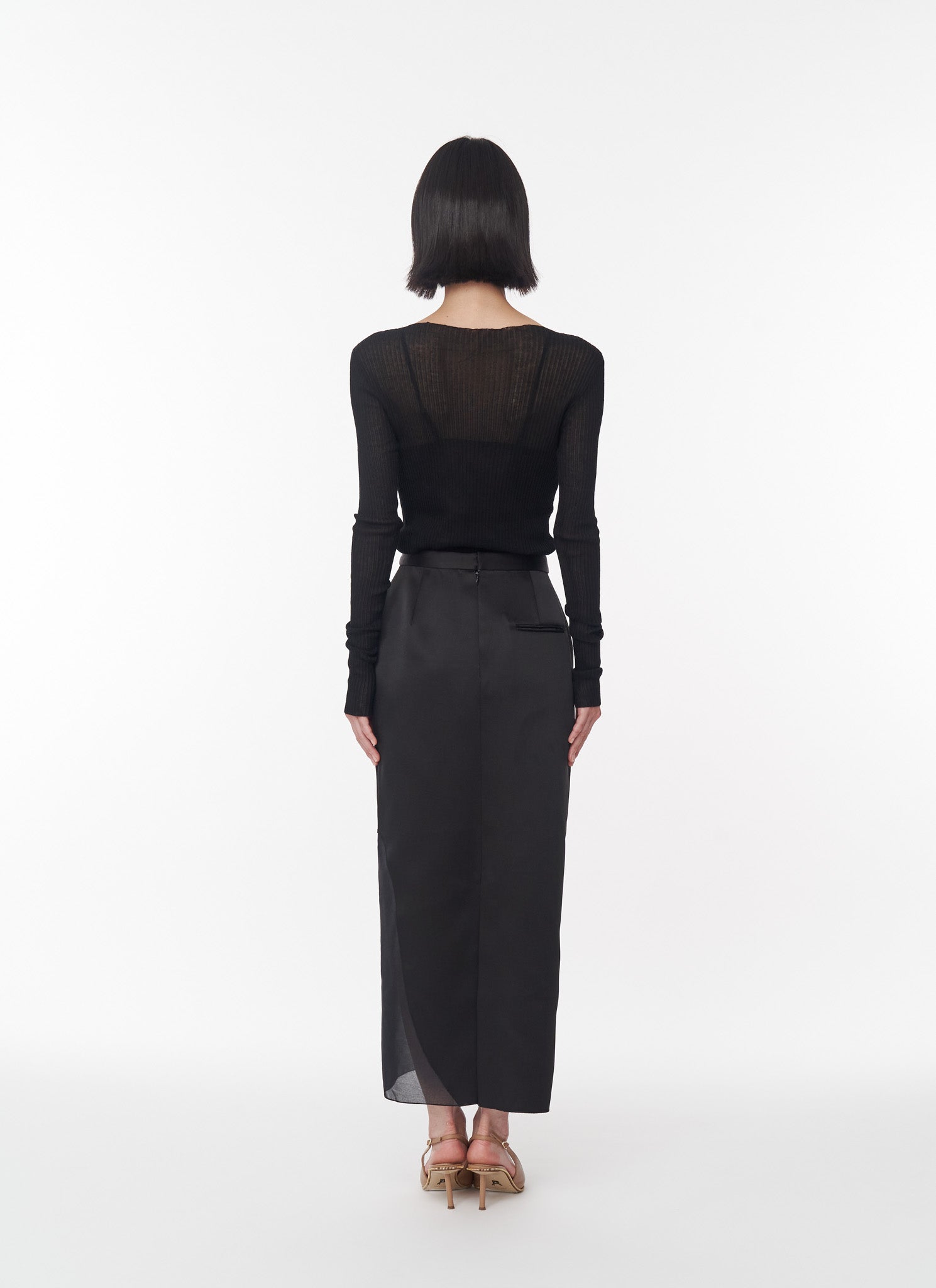 Sarah Satin Organdy Skirt