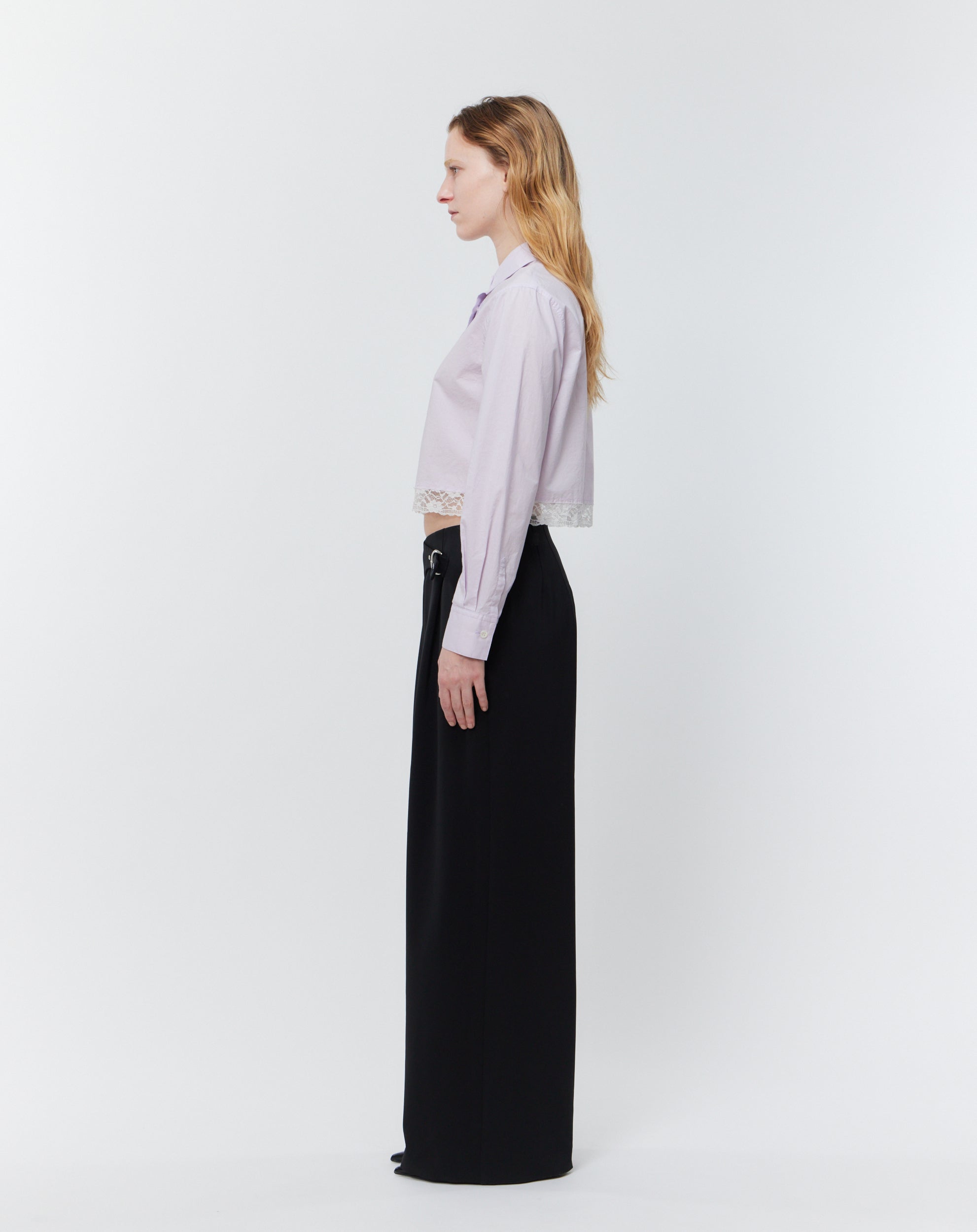 Lumi Lace Cropped Shirt | Gajess