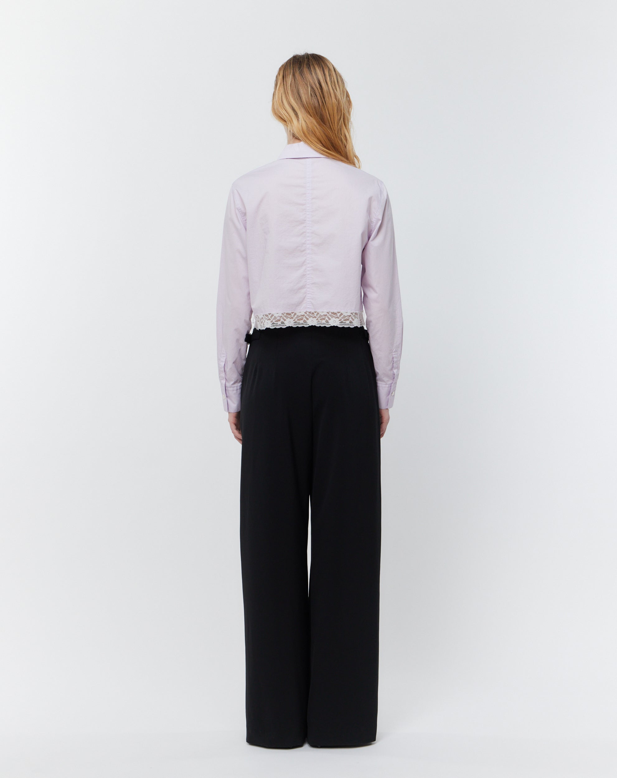 Lumi Lace Cropped Shirt | Gajess
