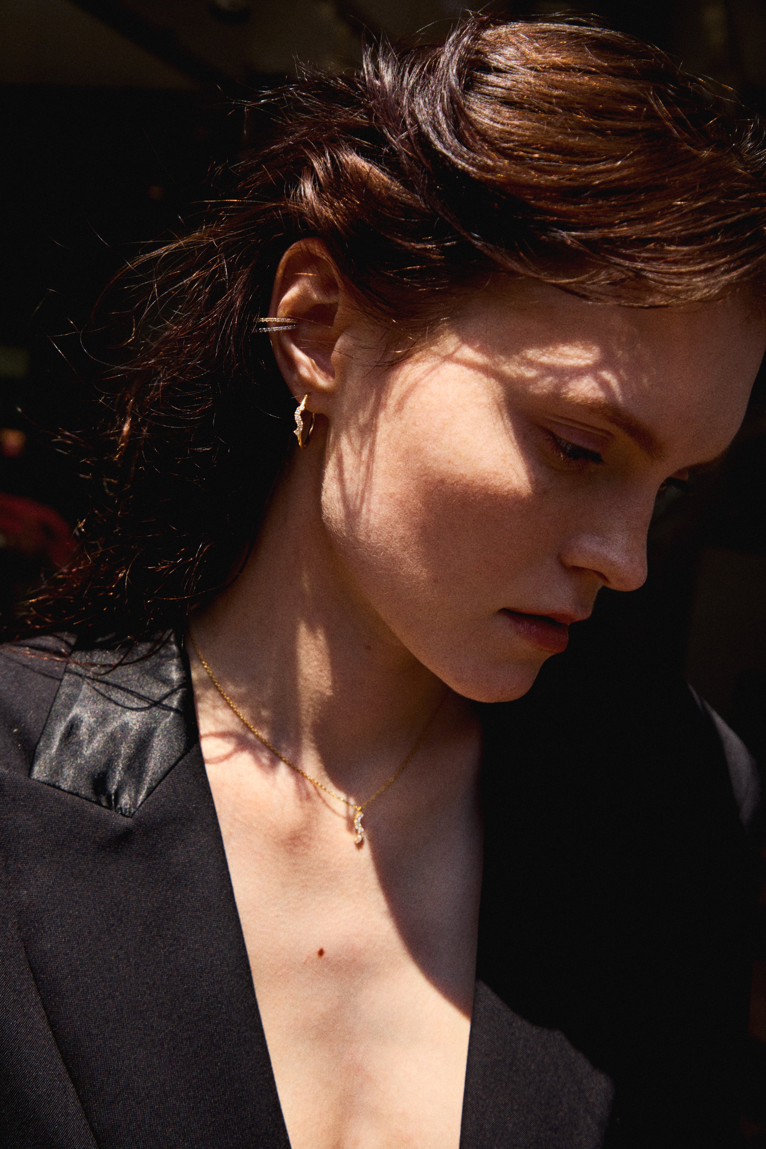 Lorraine Bar Diamond Ear Cuff