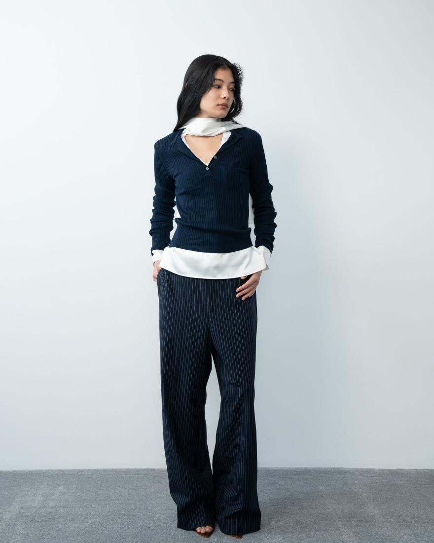 Kanon Logo Henley Knit