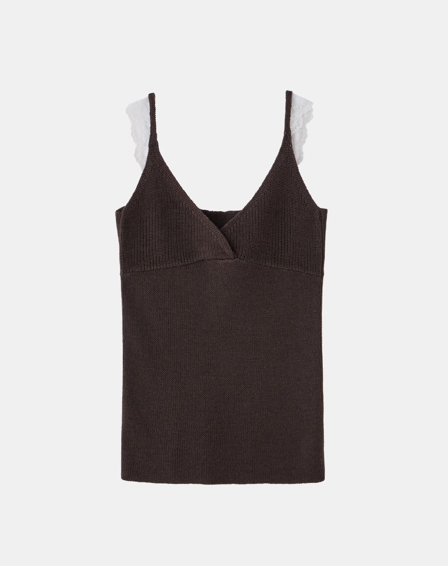 Lillian Knit Lace Camisole