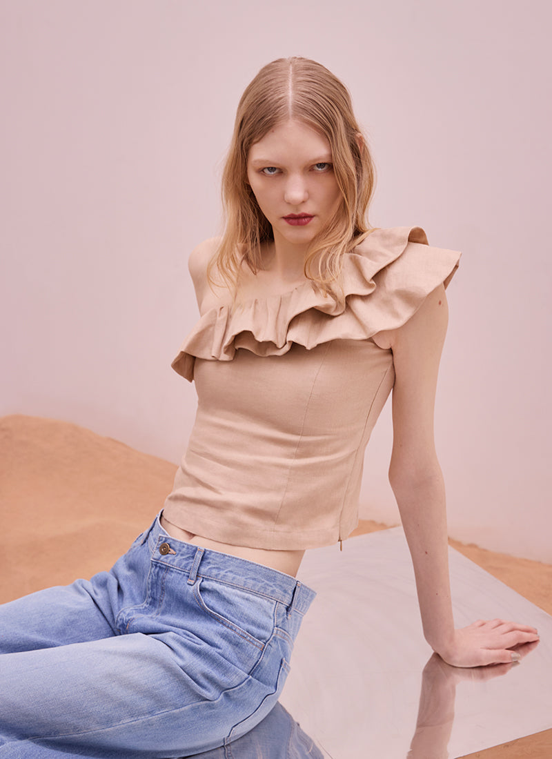 Liz Ruffle Blouse