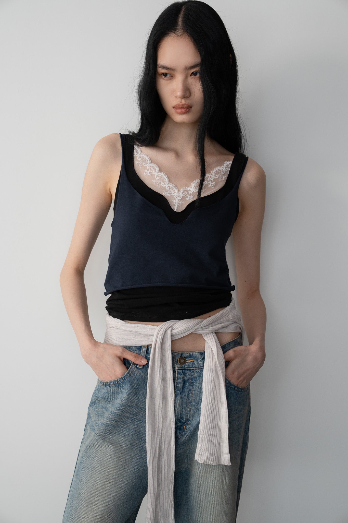 モデル：身長172cm　着用サイズ：36