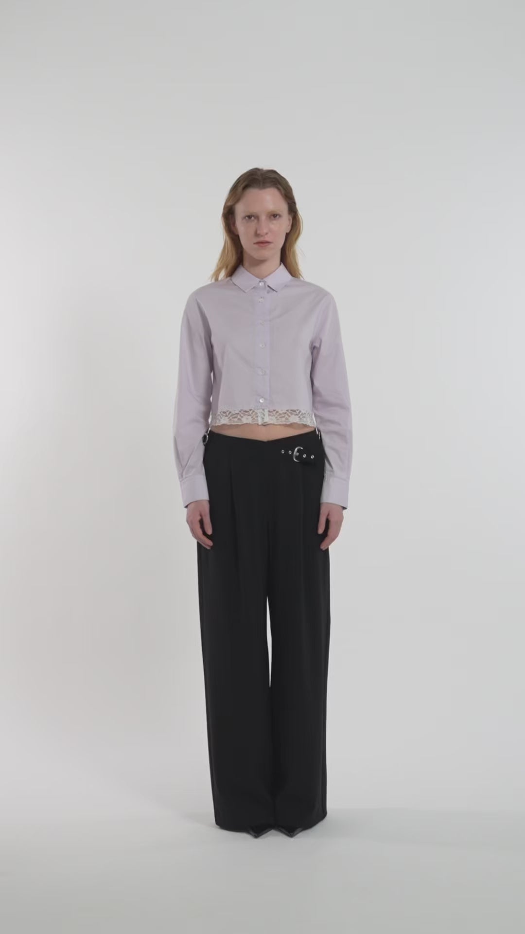 Lumi Lace Cropped Shirt | Gajess